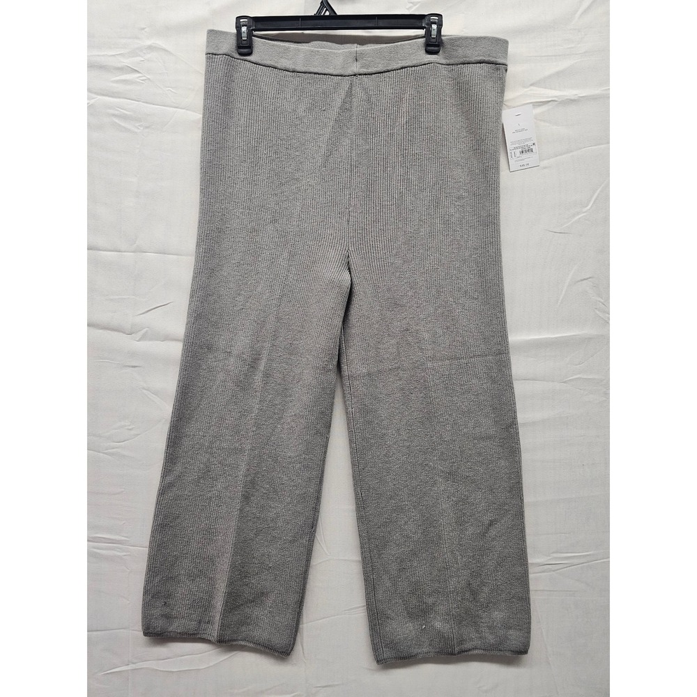 Isabel by Ingrid & Isabel Womens Gray Ribbed‎ Knit Maternity Pants Large NEW